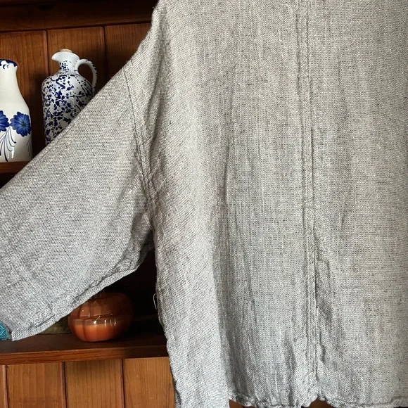 Flax Heathered Gray Knit Top - Picture 7 of 8